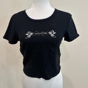 Hollister Black Crop Top